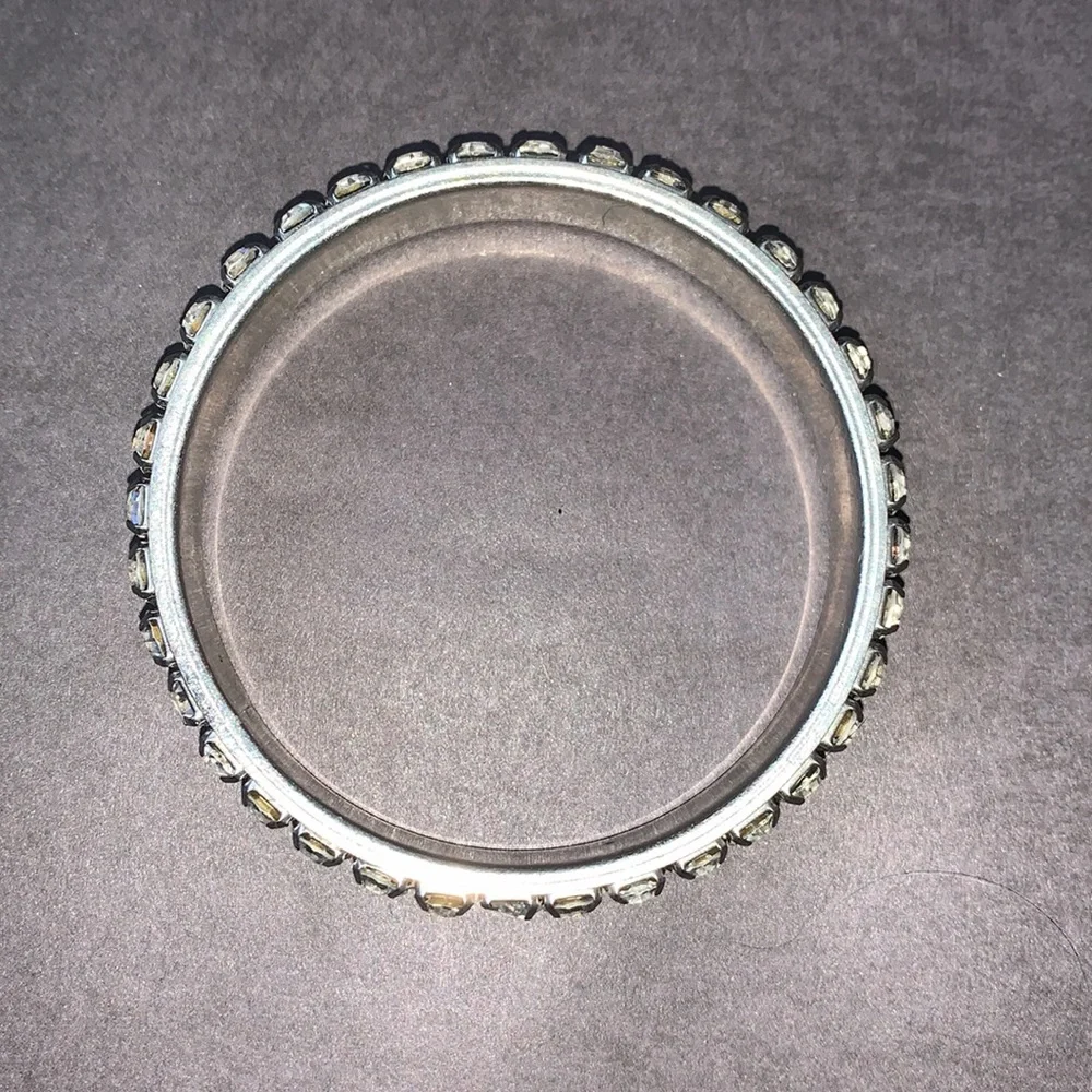 silver sparkle chunky bracelet - Picture 3 of 8